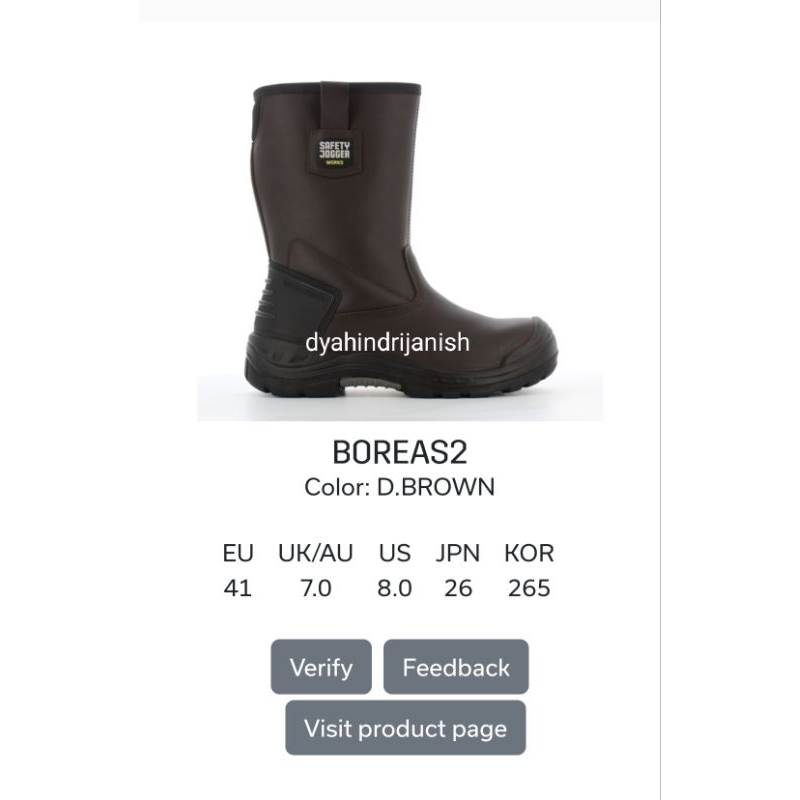 (NEW&ORIGINAL) SAFETY JOGGER INDUSTRIAL BOREAS2