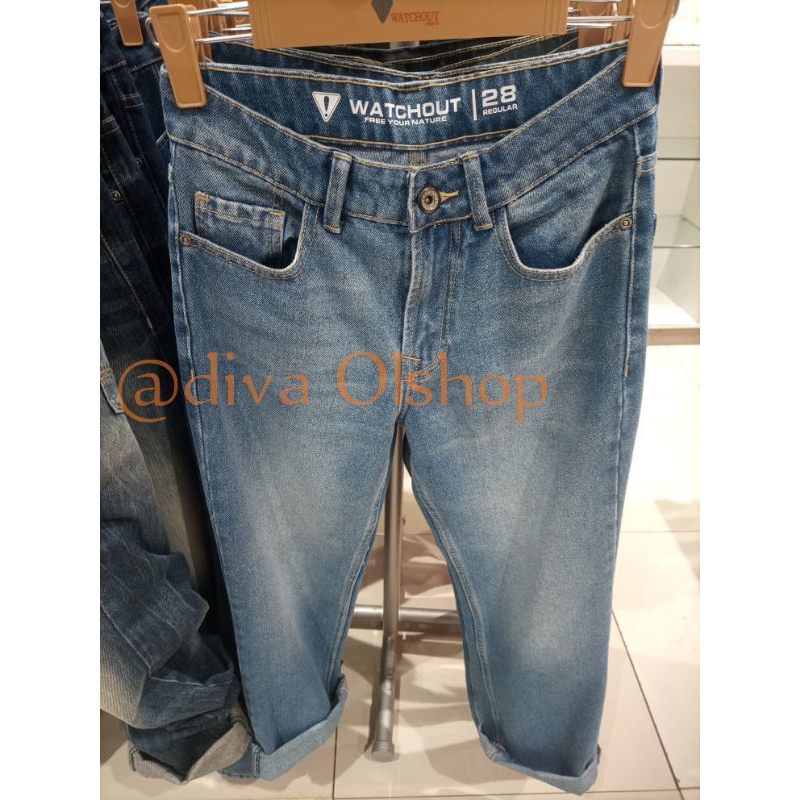 WATCHOUT JEANS ORIGINAL celana panjang pria Reguler