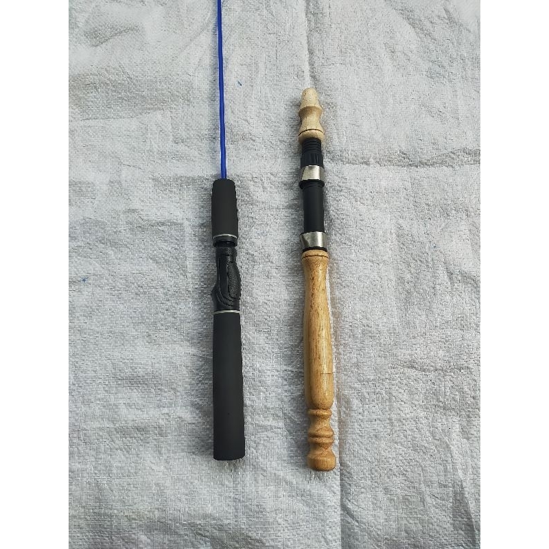 reelseat set gagang joran siap pakai bisa dan kayu