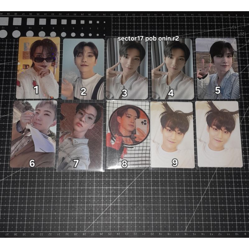 Photocard Joshua Hoshi Mingyu gyutena heaven wvjp bubble dream sector17 oninnasia r2 yzy Yizhiyu onl