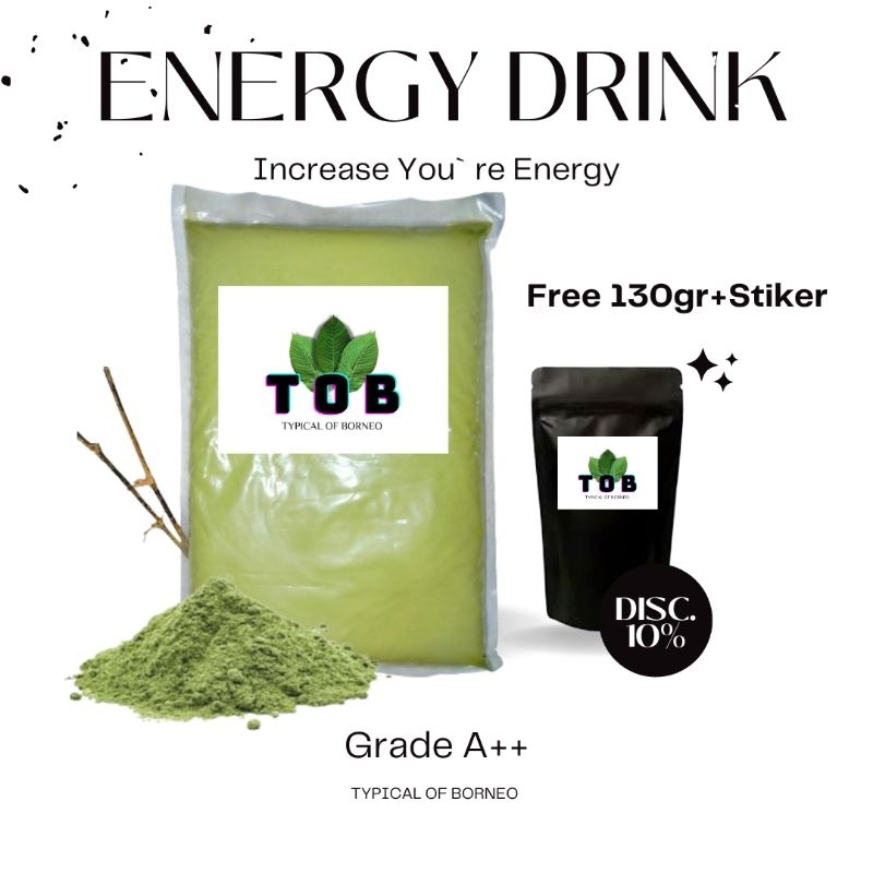 

TOB POWDER Bubuk keraton daun teh kraton serbuk purli jamu purlikk NANO Hijau Kalimantan Free 130gr