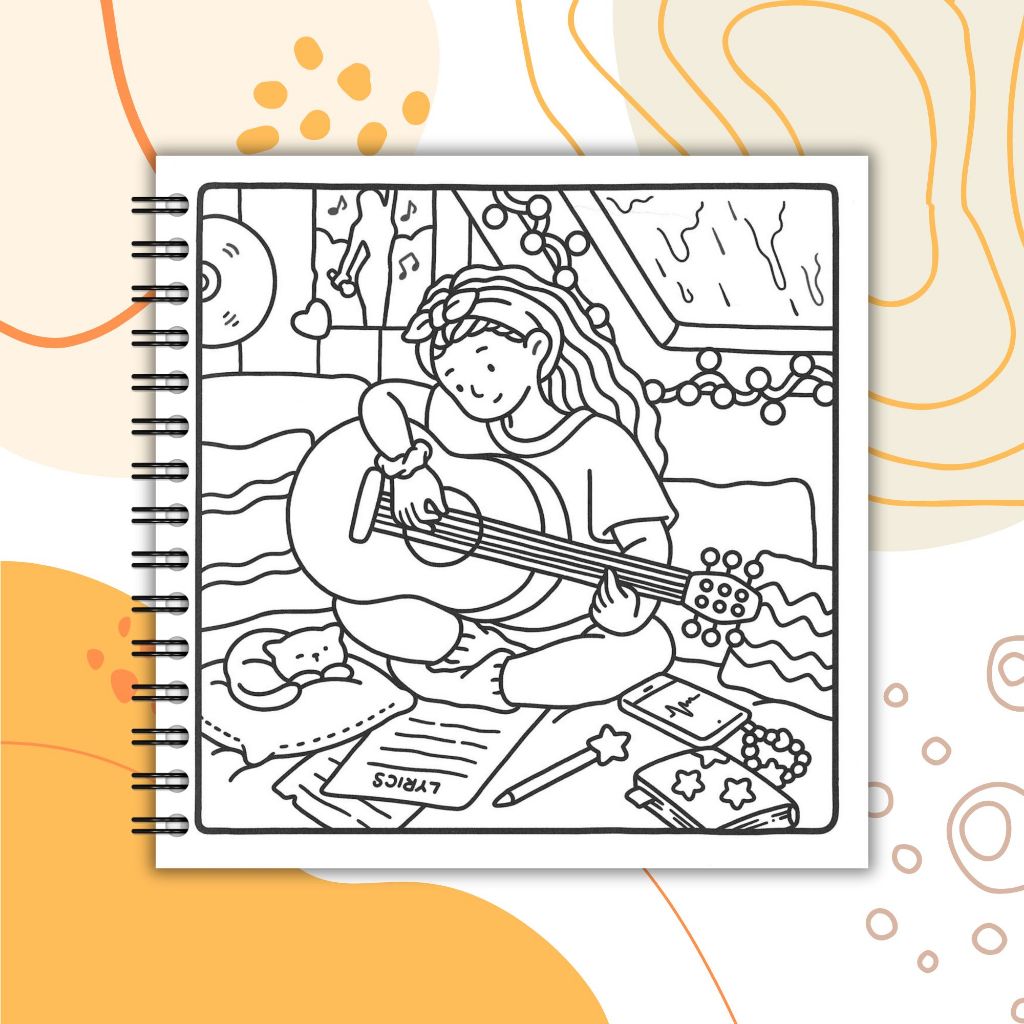 

RB Girl Moment Cute And Comfy Coloring Book Buku Merwanai Girl Moment Tebal 200gsm