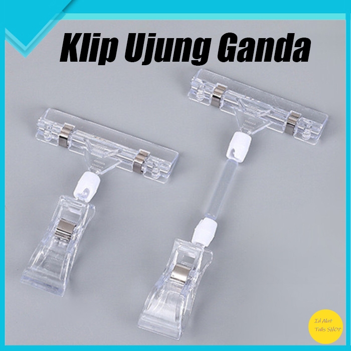 

Jepitan Penjepit Label Papan Tag Hanger Transparan/Clip Penjepit Label/ Penjepit Price Tag