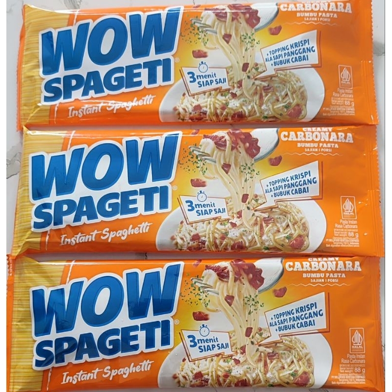 

SPAGETI WOW CARBONARA BOLOGNESE