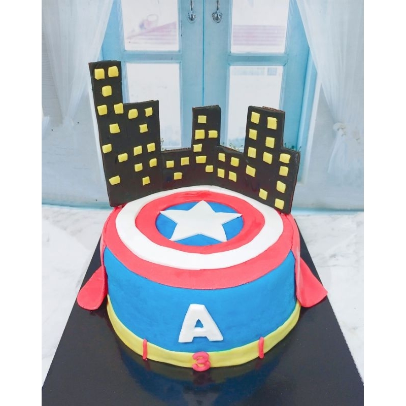 

kue captain amerika