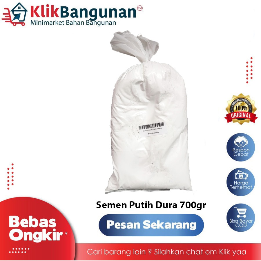 SEMEN PUTIH DURA 700GR / SEMEN PUTIH PERBUNGKUS / SEMEN PUTIH MURAH