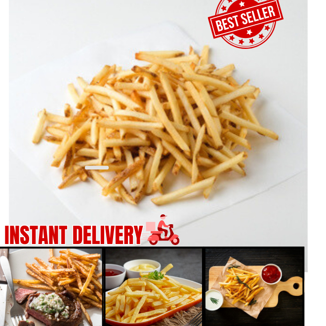 

shoestring /french fries / kentang goreng/ kentang beku 2.5kg