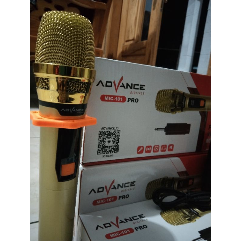 micropone bluetooth advance wireless  mic tanpa kabel mic vocal mic KARAOKE