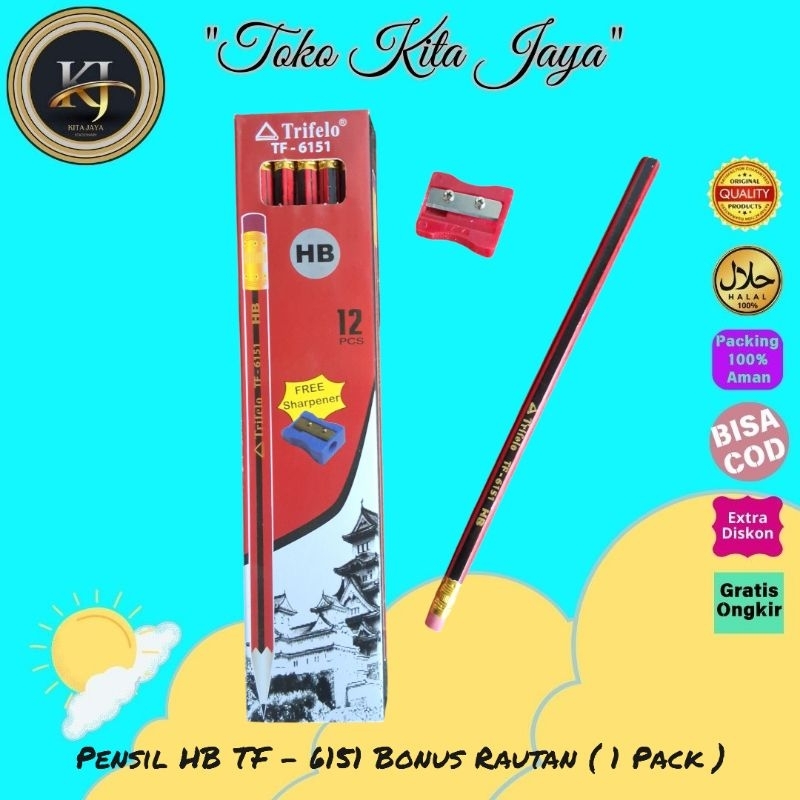 

Pensil HB TF - 6151 ( 1 Pack )
