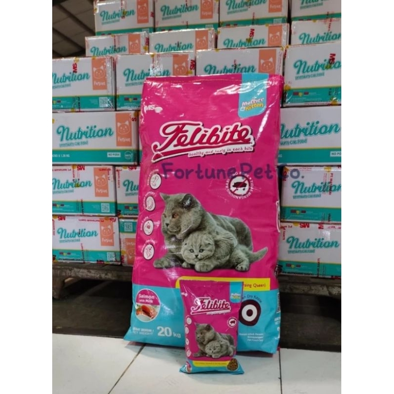 MAKANAN KUCING FELIBITE MOTHER & KITTEN 500GR / MAKANAN KUCING KERING FRESPACK 500GR