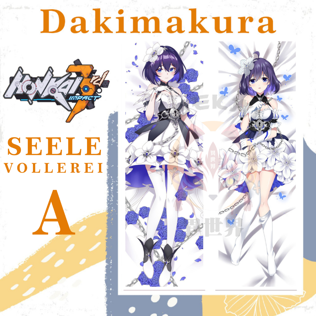 DAKIMAKURA SEELE VOLLEREI Honkai Impact 3rd - Sarung bantal Waifu Anime SEELE VOLLEREI HONKAI