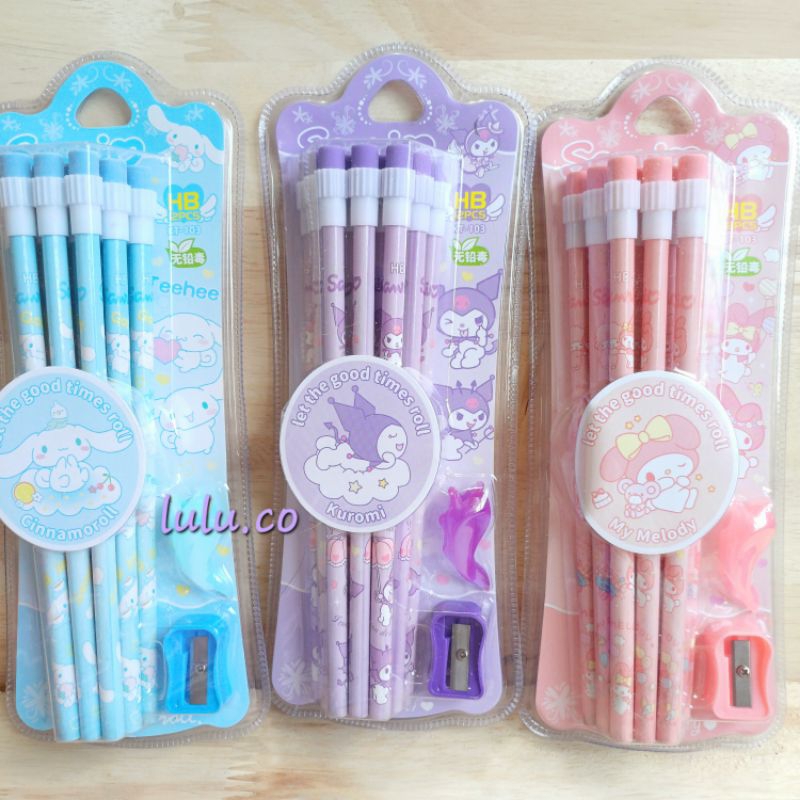 

Set Pensil rautan sanrio 103 KUROMI CINNAMOROLL MY MELODY