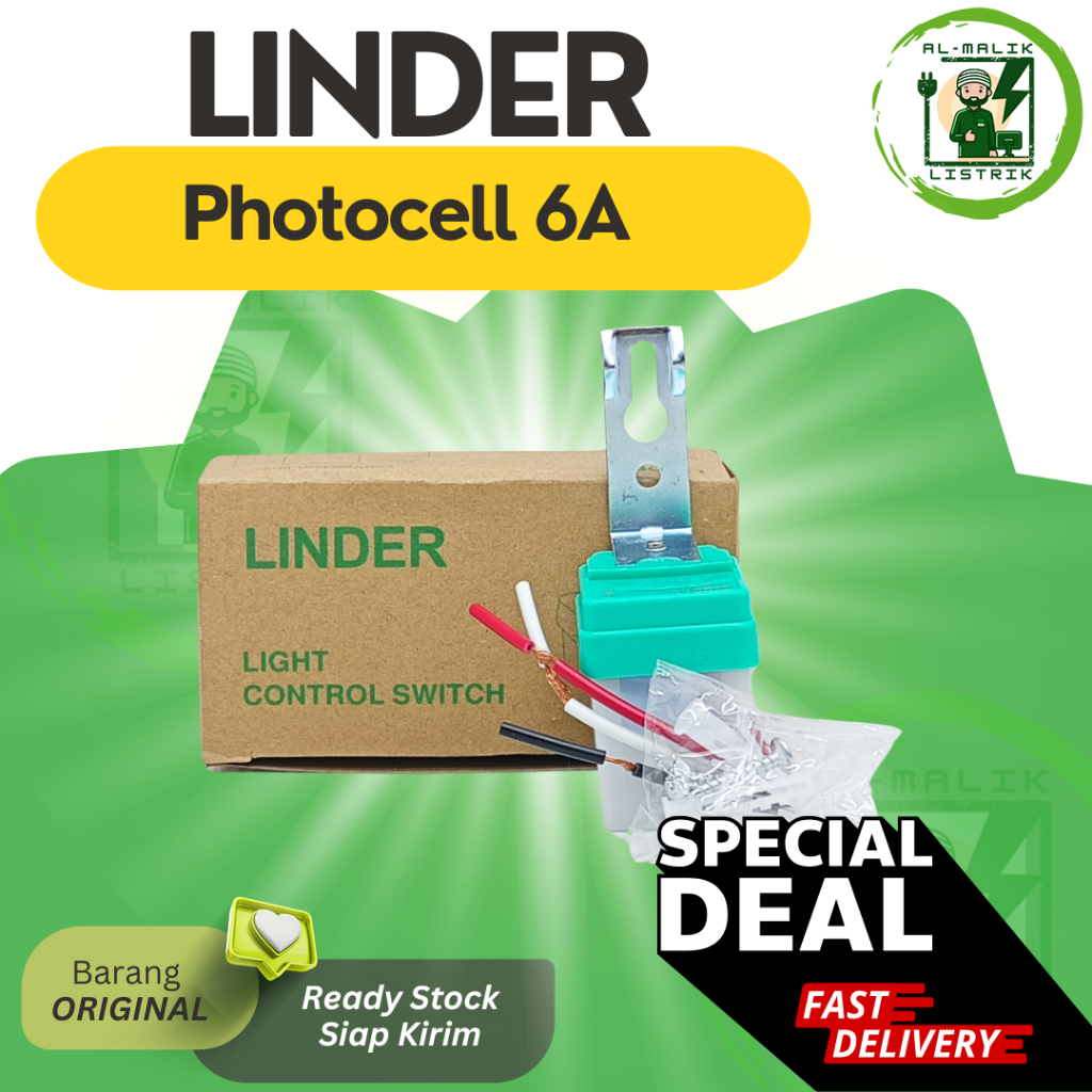 LINDER Photocell 6A Fotocell Linder  LINDER Photocell Sensor Cahaya  6A Fotocell Photo Controls