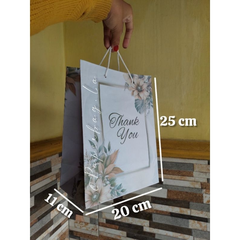 

Paperbag Thank You 20 x 25 cm Hajatan / Hampers Wisuda