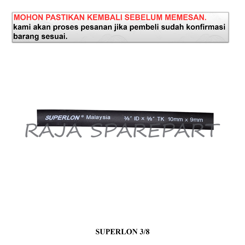S3/8 SUPERLON/SUPERLON PEMBUNGKUS PIPA AC/SUPERLON 3/8