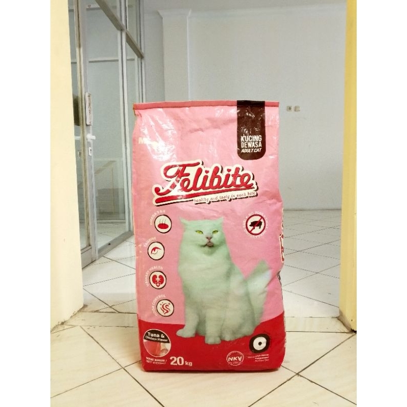 MAKANAN KUCING FELIBITE TUNA ( donat ) 20kg / FELIBITE TUNA DONAT MAKANAN KERING 20KG