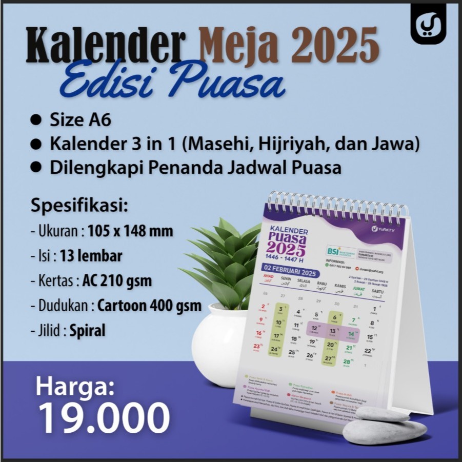 

KALENDER MEJA YUFID 2025 EDISI PUASA - UKURAN A6