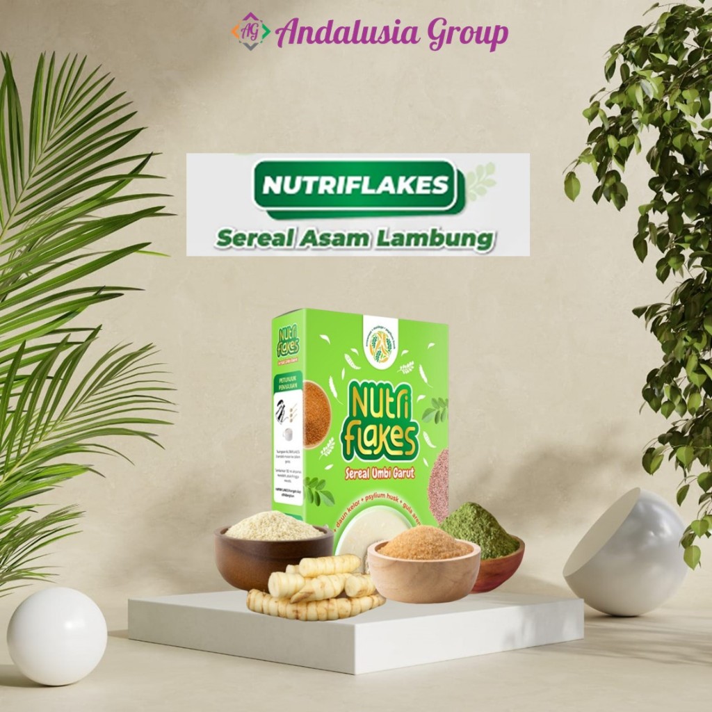 

Nutriflakes Minuman Serbuk Umbi Garut - Solusi Asam Lambung, Maag & Gerd