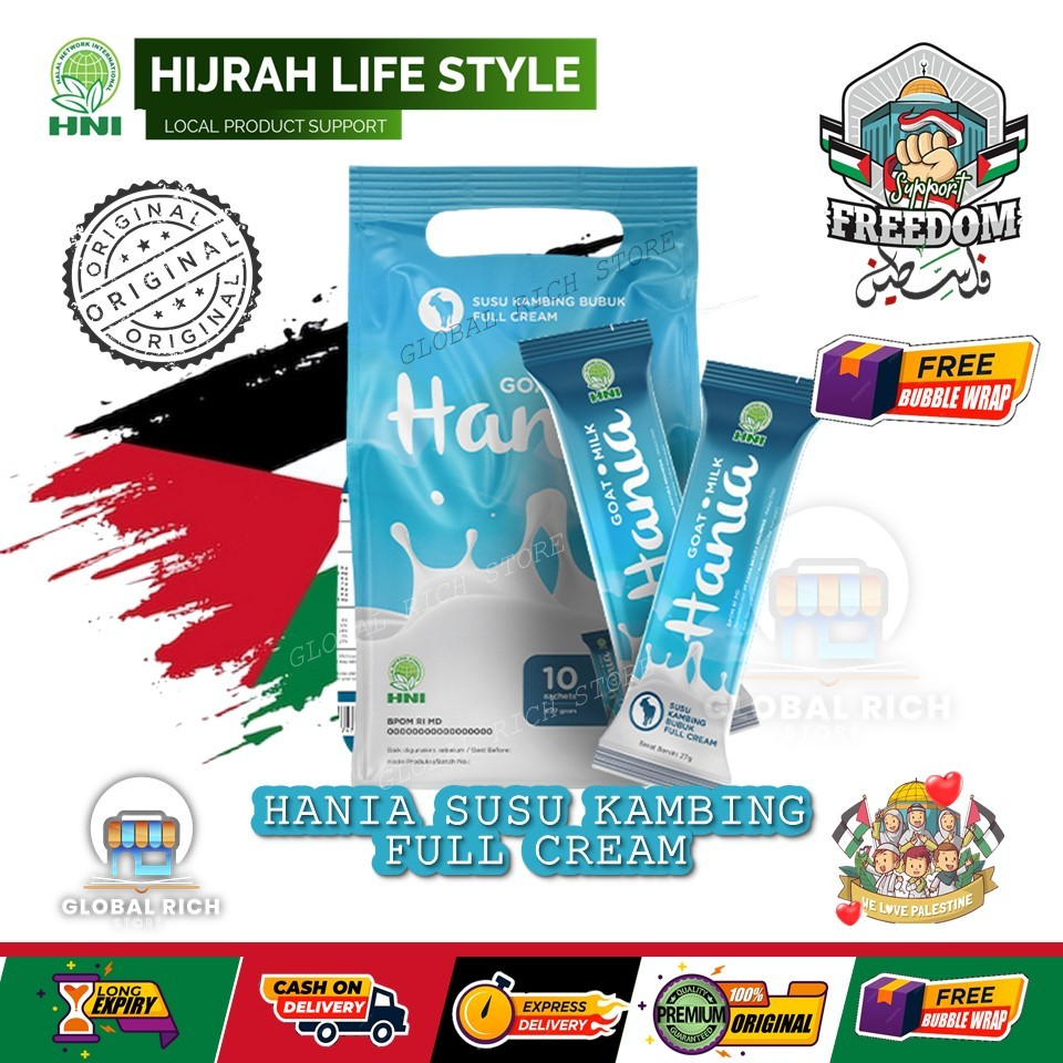 

HANIA SUSU KAMBING FULL CREAM HNI HPAI