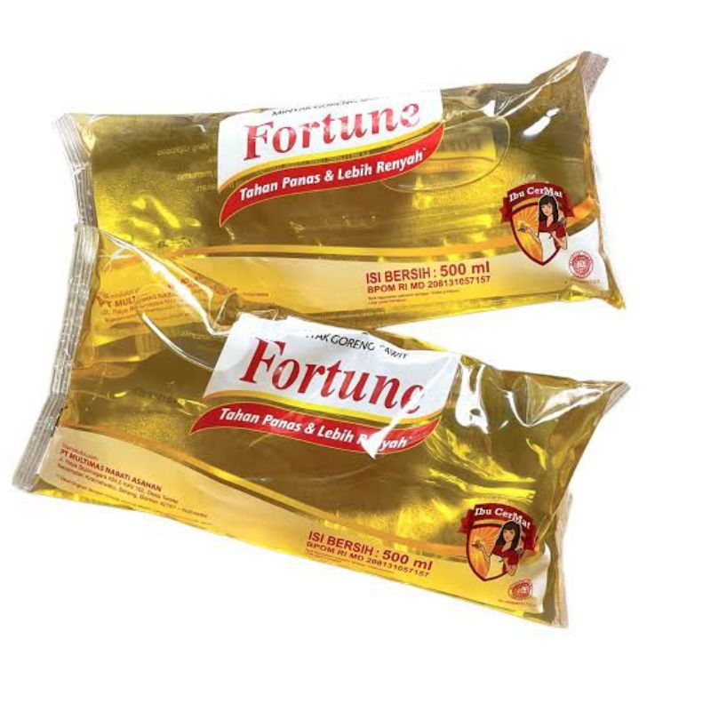 

2 PCS MINYAK GORENG FORTUNE/MINYAK GORENG SAWIT 500ML