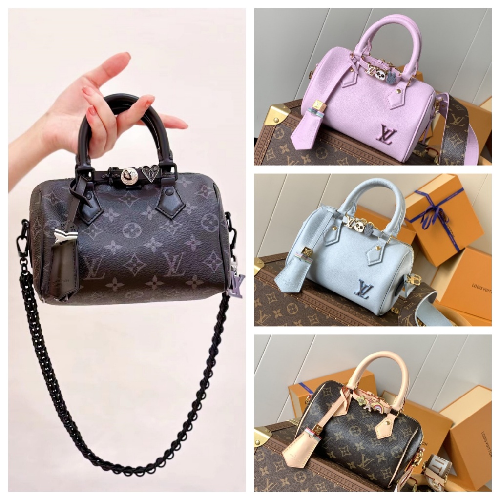 [Kualitas Terbaik] Tas Bantal Speedy 18 Boston Terbaru Tas Tangan Tas Kulit Asli Wanita Tas Mini Wan