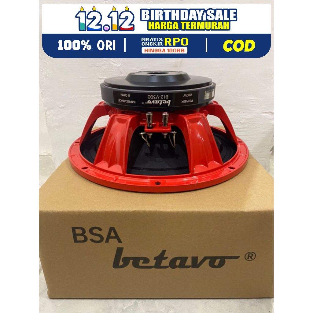 SPEAKER COMPONENT BETAVO B12V300,SPEAKER BETAVO 12 INCH,ORIGINAL