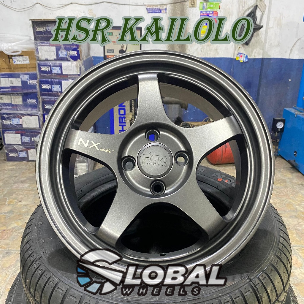 Velg Mobil JDM TE37 Ring 15 HSR Kailolo Bestfor Jazz, Brio, Mobilio, Sigra, Agya, Solluna