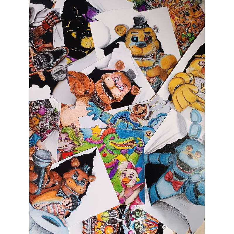 Five Nights at Freddy's Artprint by fnaf_sahara | FNAF Artprint