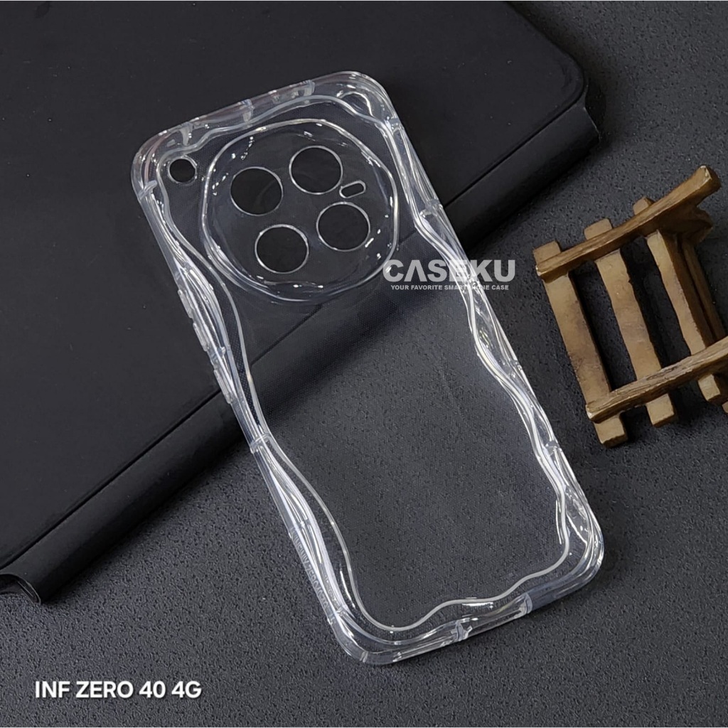 Case Infinix Zero 40 Softcase Bening Gelombang Clear Infinix Zero 40