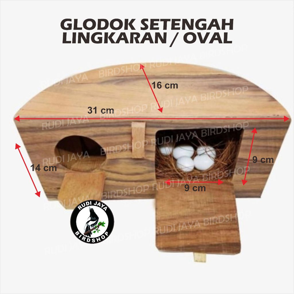 GLODOK GLODOG SETENGAH LINGKARAN SANGKAR KAPSUL BESI LOVEBIRD KANDANG TERNAK RUMAH BURUNG PARKIT