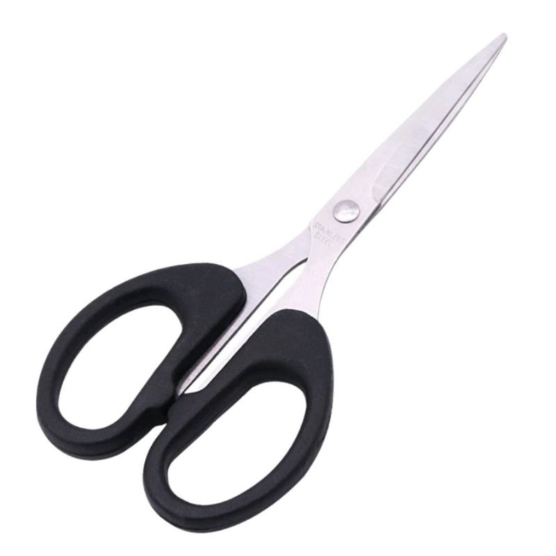 

HOMEWARE Gunting Stainless Steel Serbaguna Warna Hitam Gunting Kertas Perlengkapan Sekolah Dan Kantor Scissors Berkualitas