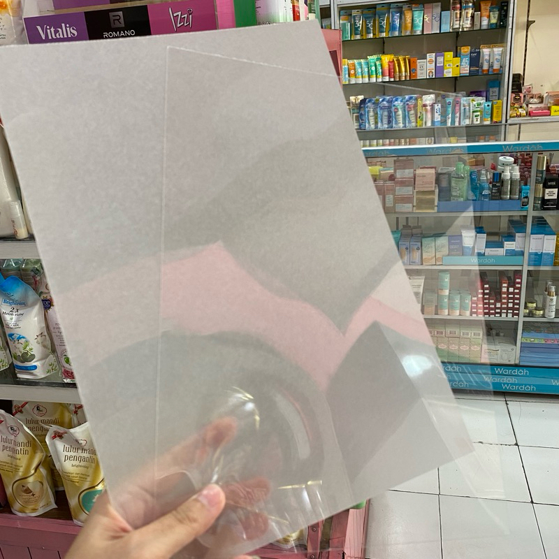 

READY SIAP KIRIM HEAT SHRINK PAPER VIRAL TRANSPARANT TRANSLUCENT