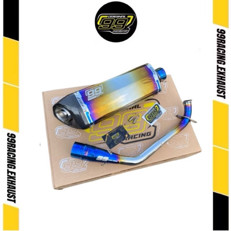 Knalpot racing Nmax Aerox Pcx type Evo original 99 racing fullsystem