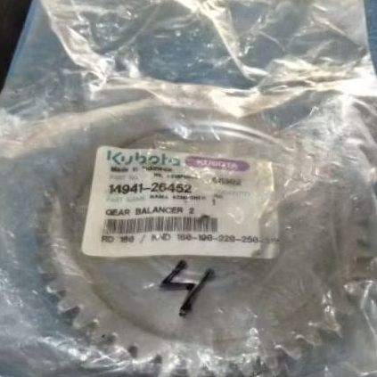 Rd160 gear balance 2 gigi balance kubota Rd160  knd 180 knd190 knd220 knd250 original