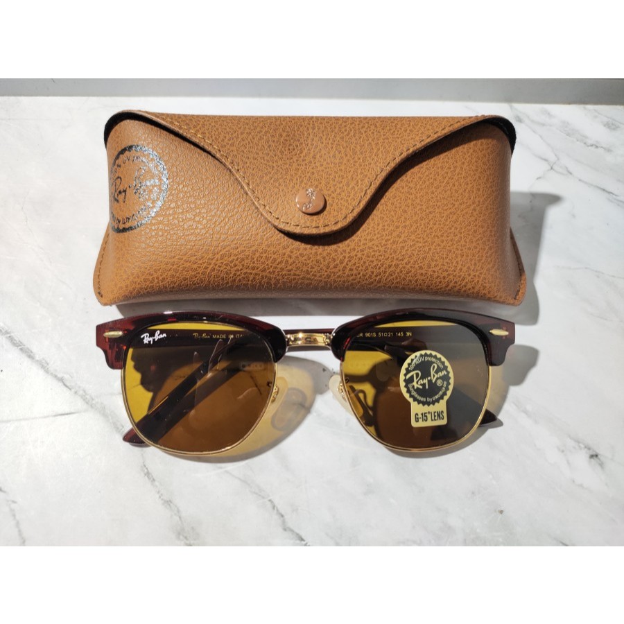 Kacamata Rayban Clubmaster 3016 901 Brown Original