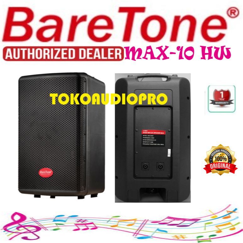 Baretone MAX10HW  2-way Speaker Pasif  max-10hw