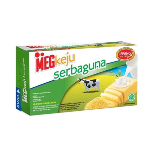 

MEG Keju Serbaguna hijau 165 gr / Cheddar Cheese Serbaguna
