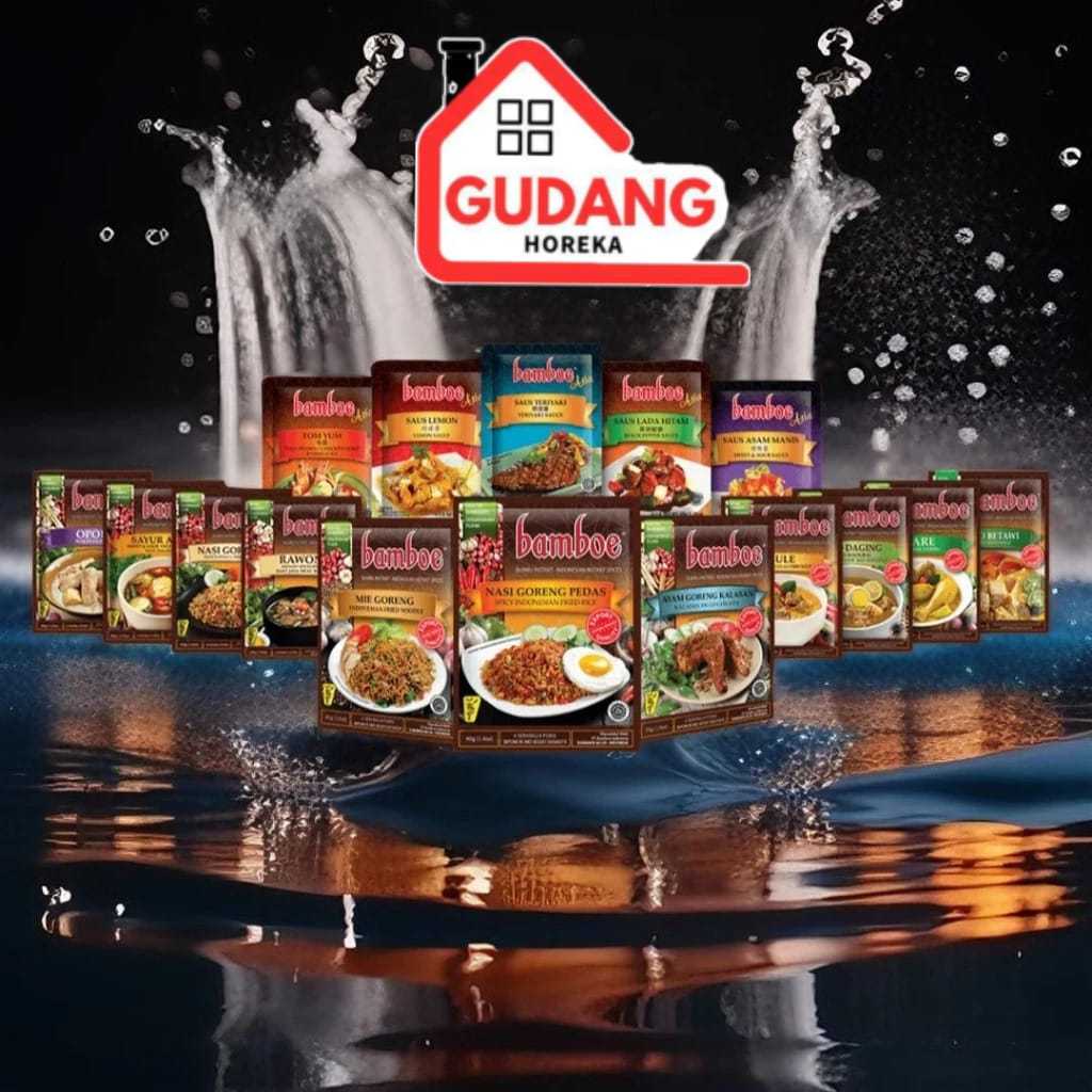 

BUMBU BAMBOE ASIA 1 DUS / BOX BAMBOE TOM YUM TERIYAKI BULGOGI LADA HITAM 1 DUS ISI 12 SACHET