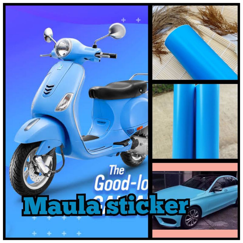 Skotlet Warna Biru Muda Doff Kualitas Premium Untuk Variasi Body Motor Atau Mobil