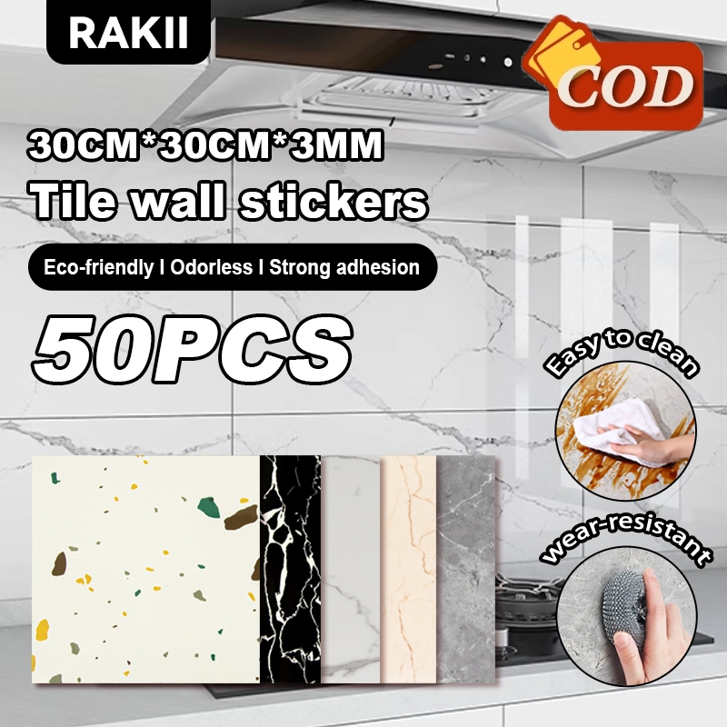 New 50pcs Wallpaper Dinding Vinil Marmer 30X30 Cm PVC/Marmer Granit Vinil/Stiker Keramik/Stiker