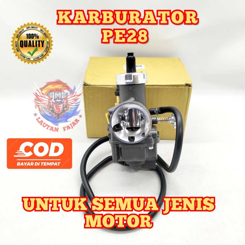 KARBURATOR PE 28 SKEP KUNINGAN BISA UNTUK SEMUA MOTOR 100% ORI KEIHIN THAILAND - PE 28