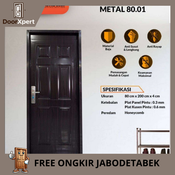 Pintu Rumah | Pintu Kamar Baja Fortress LEGION 80.01 - 80x200