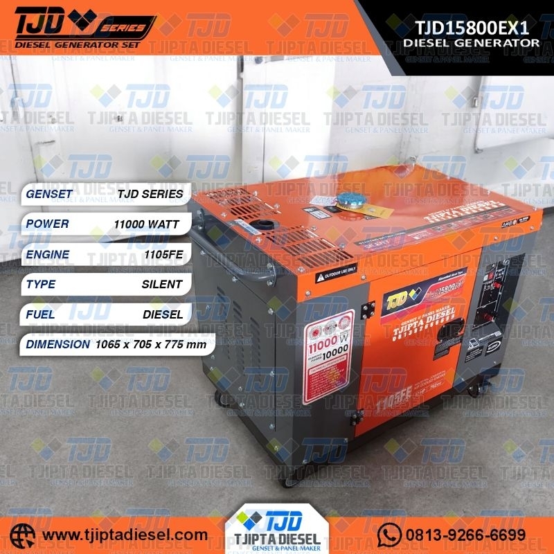 DIESEL GENERATOR GENSET SOLAR TJD15800EX1 - 11000 WATT