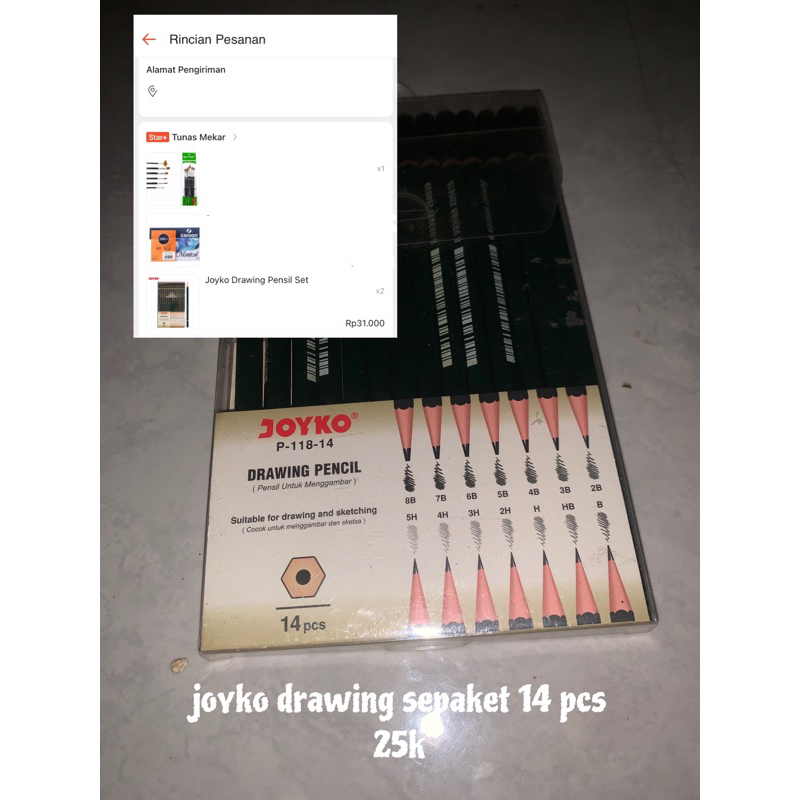 

drawing pencil joyko 14 pcs new