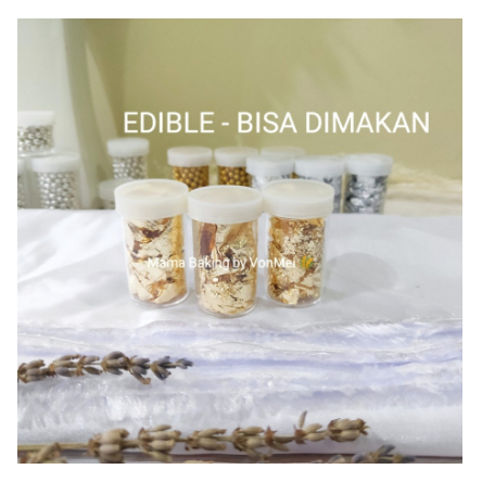 

Edible Sprinkle Kertas Cake Topping kcl GOLD