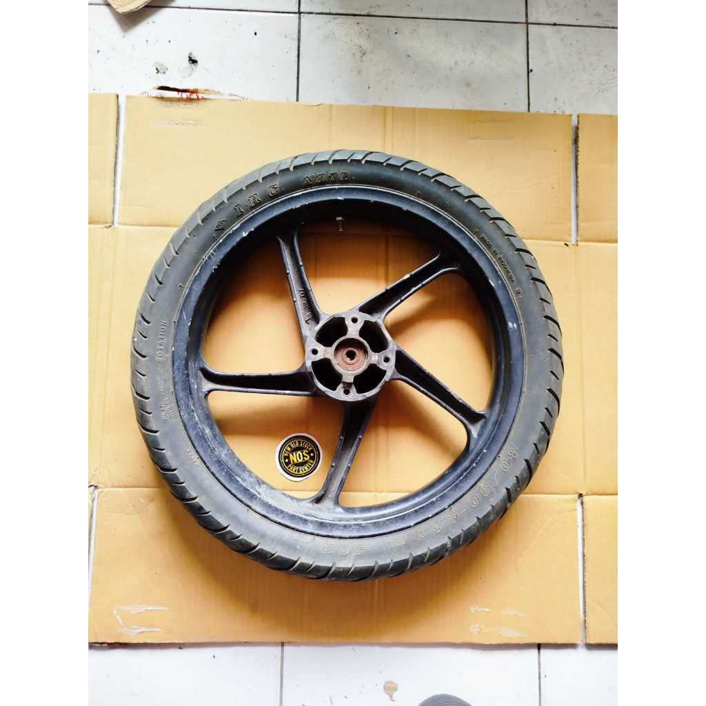 VELG PELK PELEK VELEG PALANG BINTANG RACING STANDAR DEPAN HONDA BEAT SCOOPY VARIO 110 SPACY KARBU OR