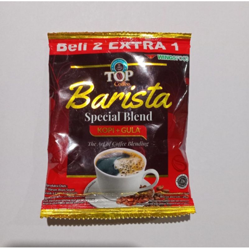 

kopi hitam top barista per sachet