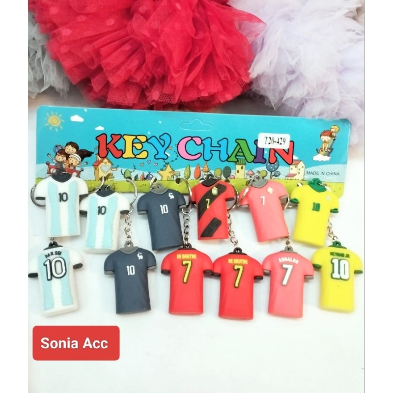 12pcs Gantungan kunci baju bola//Accesoris tas//Grosir//Lusinan