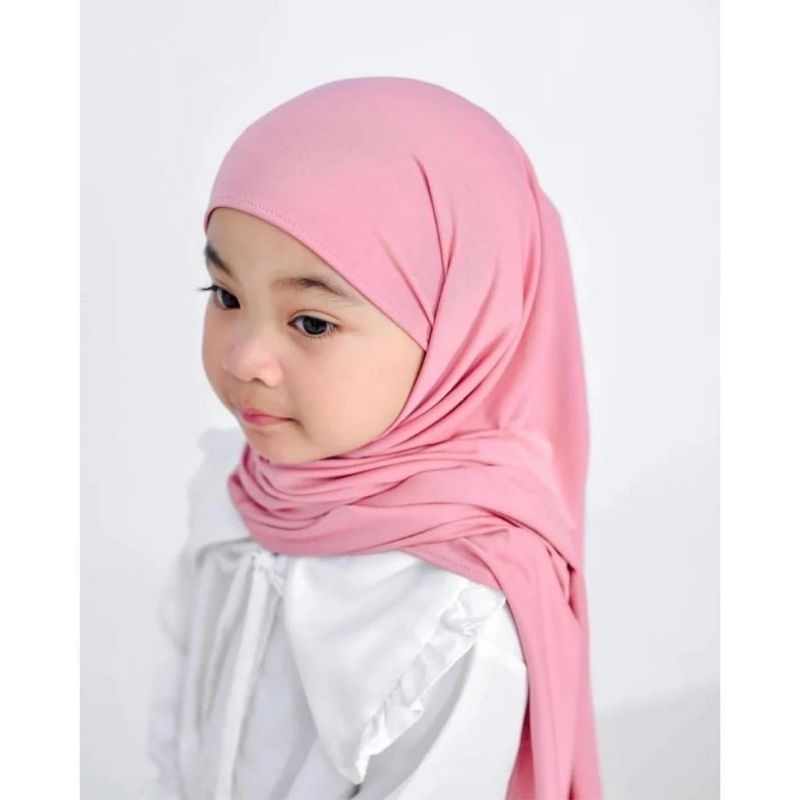 Jilbab Instan Pashmina Oval Anak Usia 5-12 Tahun