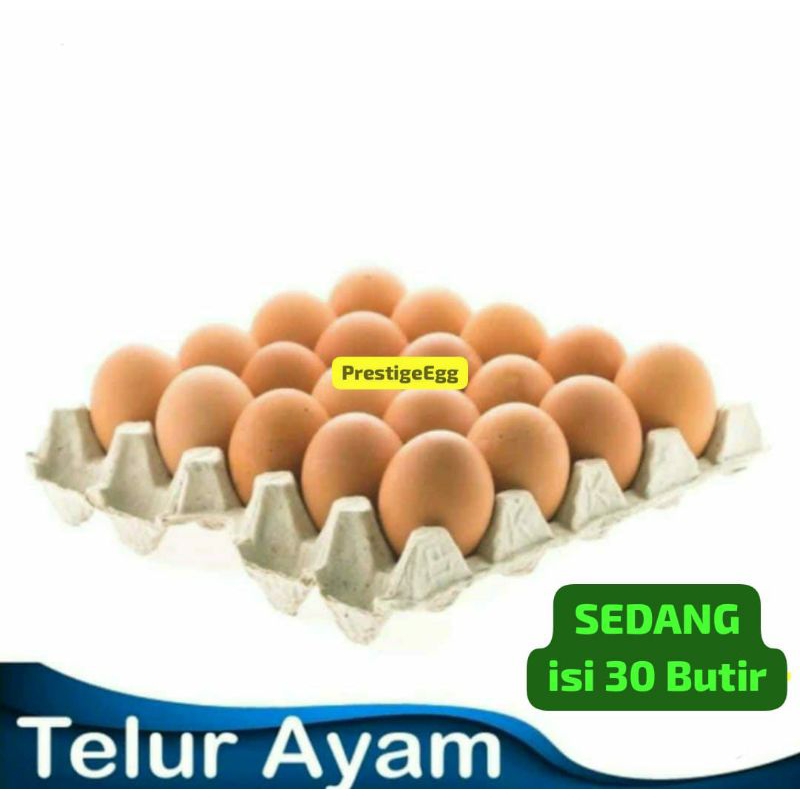 

[INSTANT] Telur Ayam Eropa SEDANG isi 30 Butir | Quality FRESH Egg